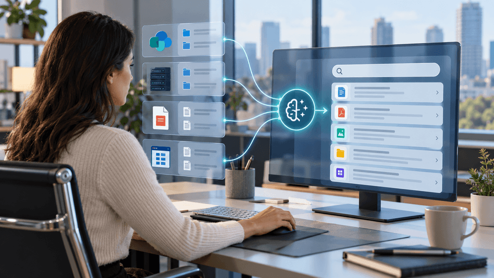 How AI Can Search Across SharePoint, File Servers, PDFs and Internal Systems